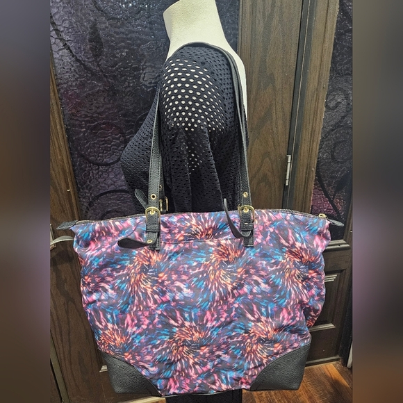 Rare Juicy Couture Tote Bag Tie Dye Colorful Weekend Travel Bag - Picture 2 of 12